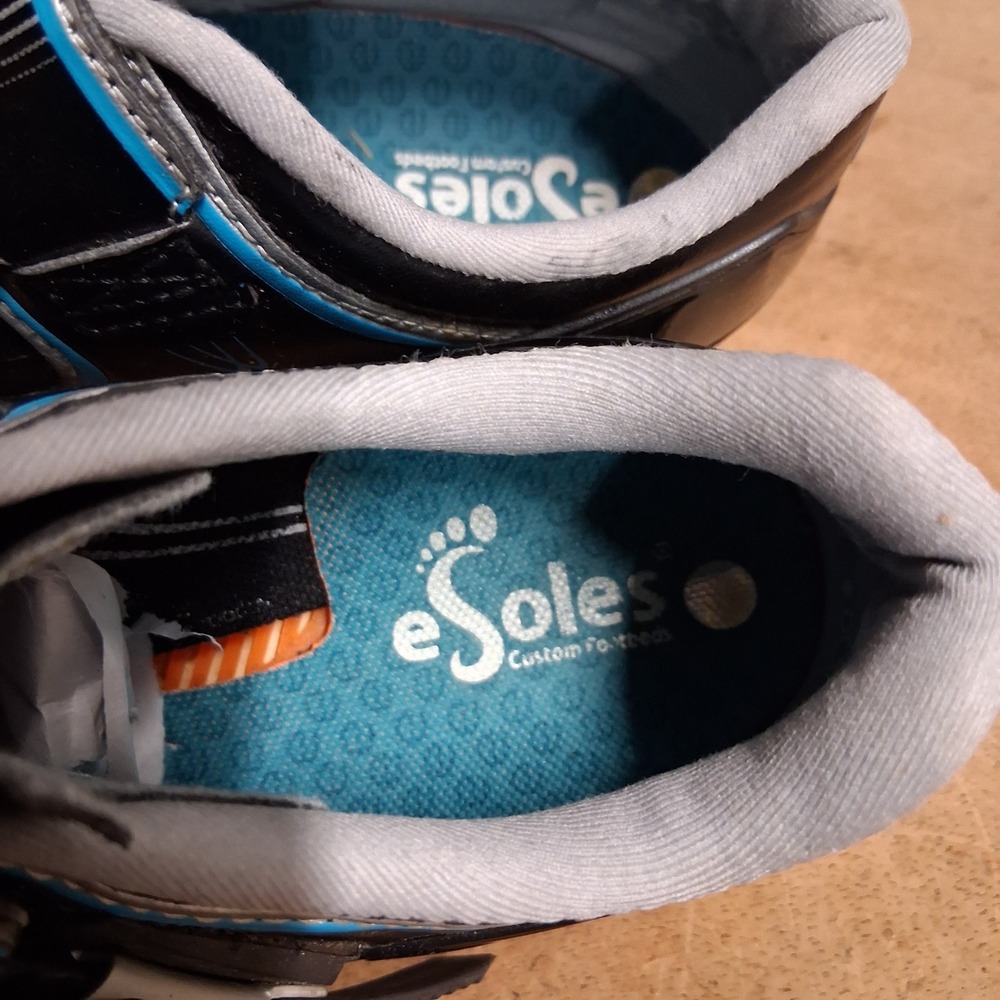 Bontrager‎ Race Road WSD Cycling Shoes Black Blue Womens sz 6 Ratchet Buckle - Picture 9 of 10